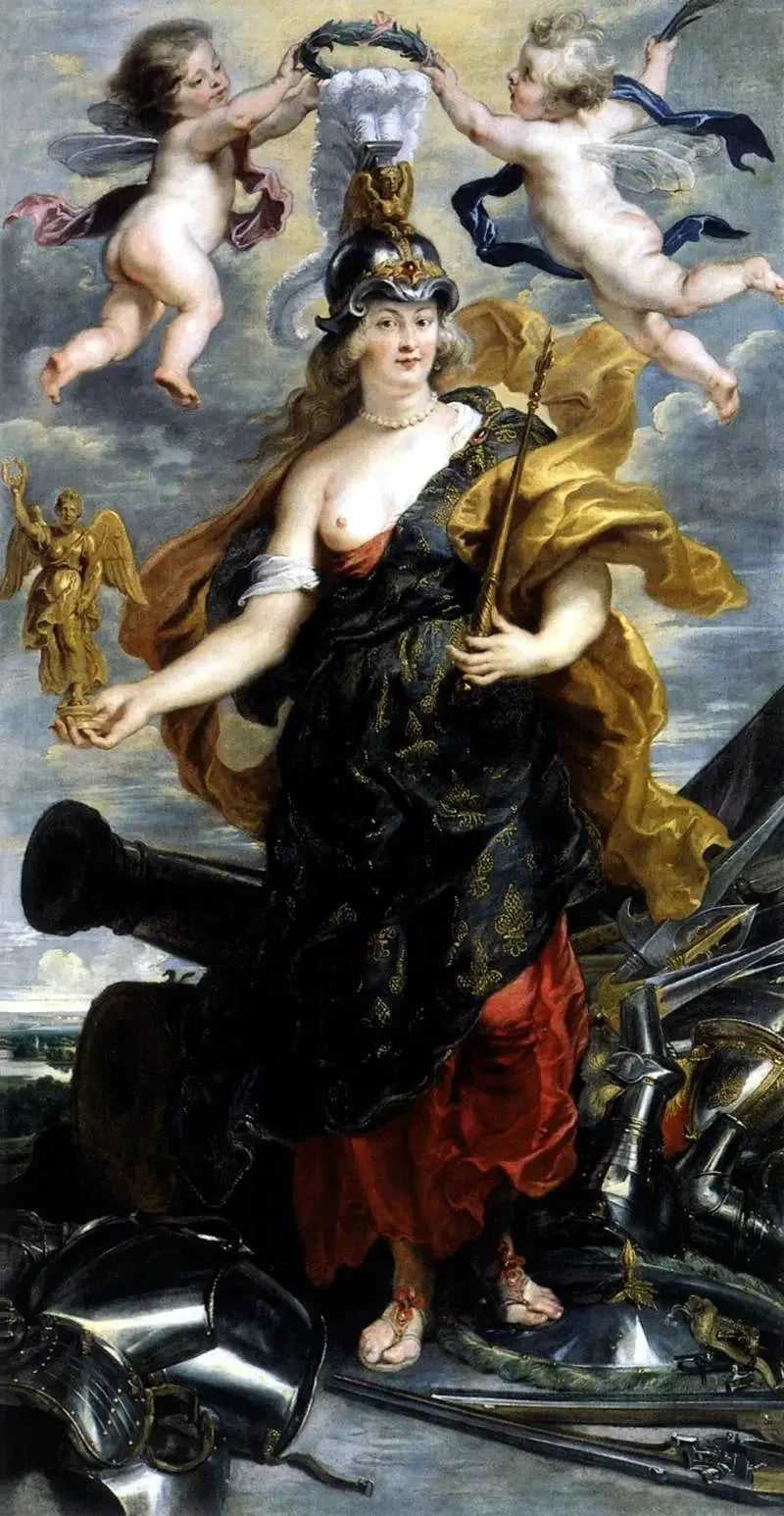Portret Marii de Médicis u Bellony - Peter Paul Rubens