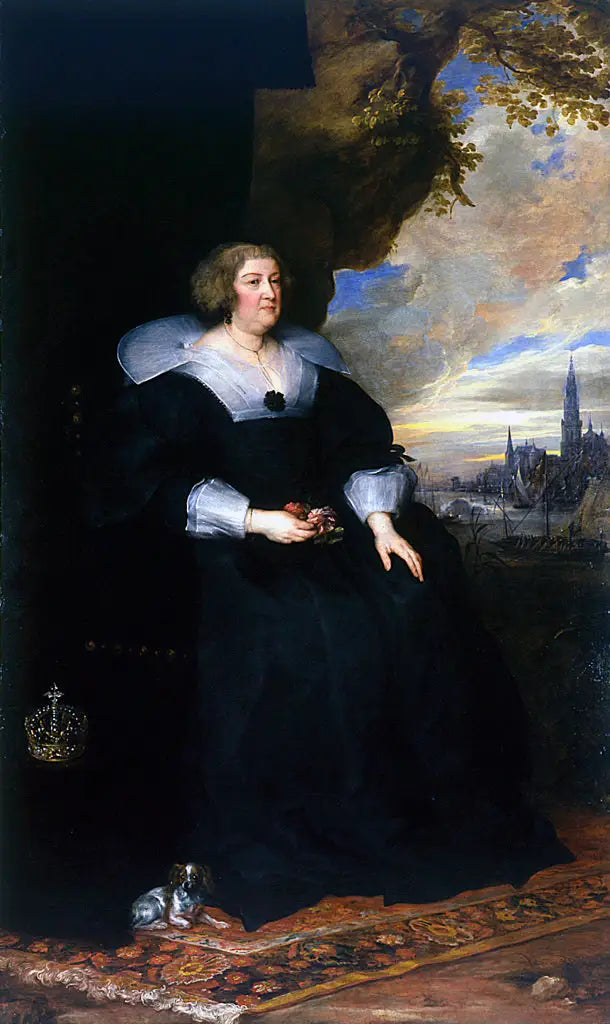 Portret Marii de Médicis - Antoine van Dyck