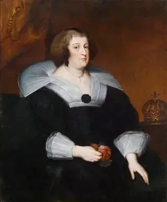 Portret Marii de Médicis z Francji, matki królowej (1575-1642) - Antoine van Dyck