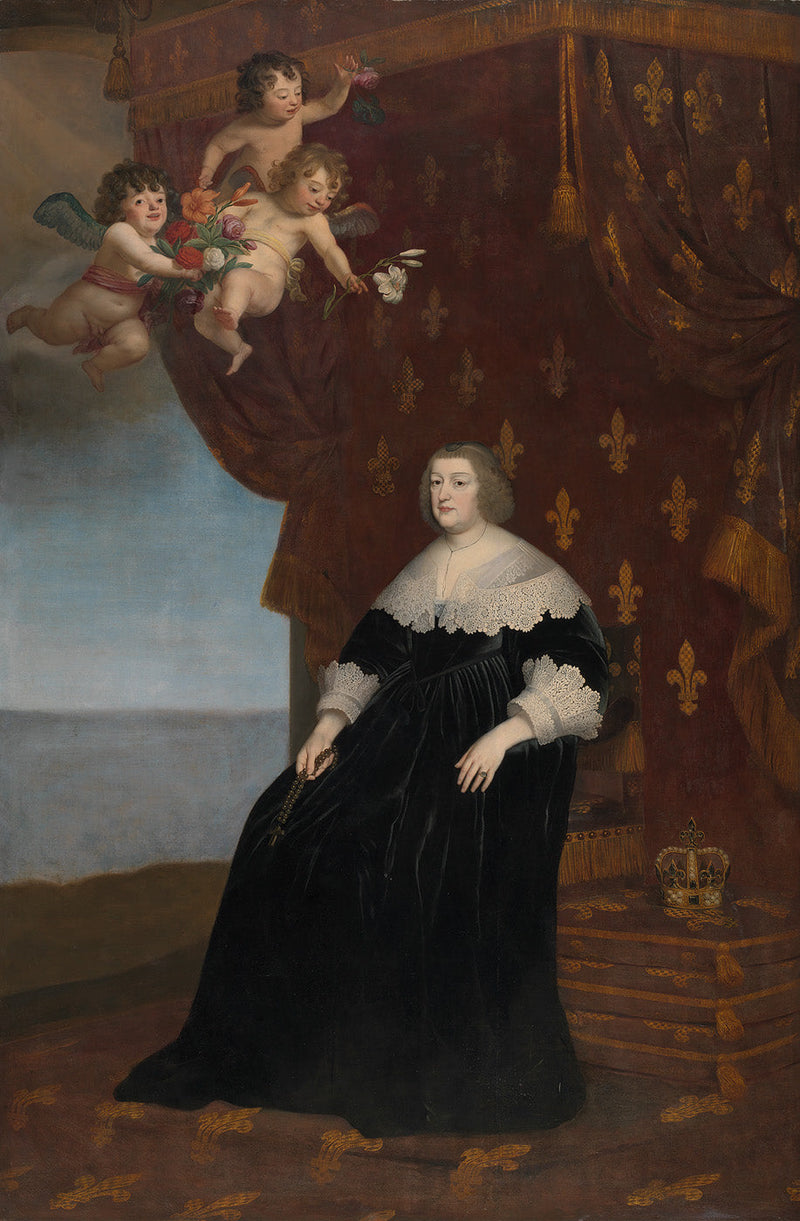 Portret Marii de Médicis - Gerrit van Honthorst