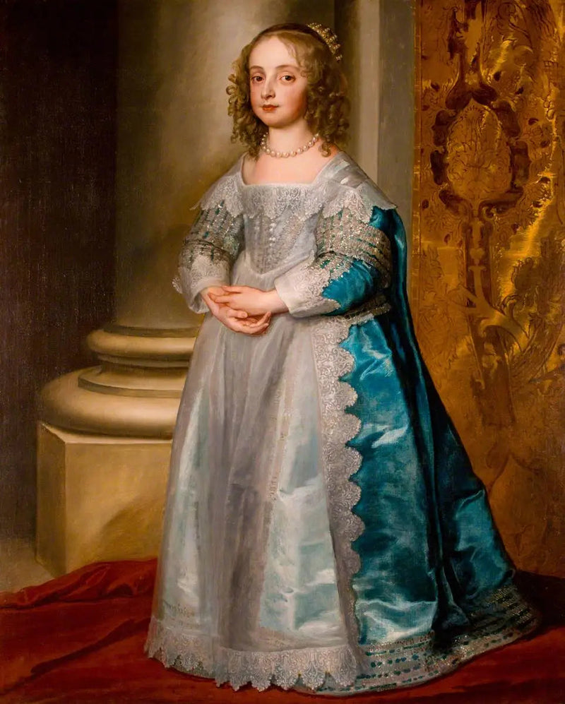 Portret Marii Stuart I, księżnej królewskiej i księżnej Orange (1631-1660) - Antoine van Dyck