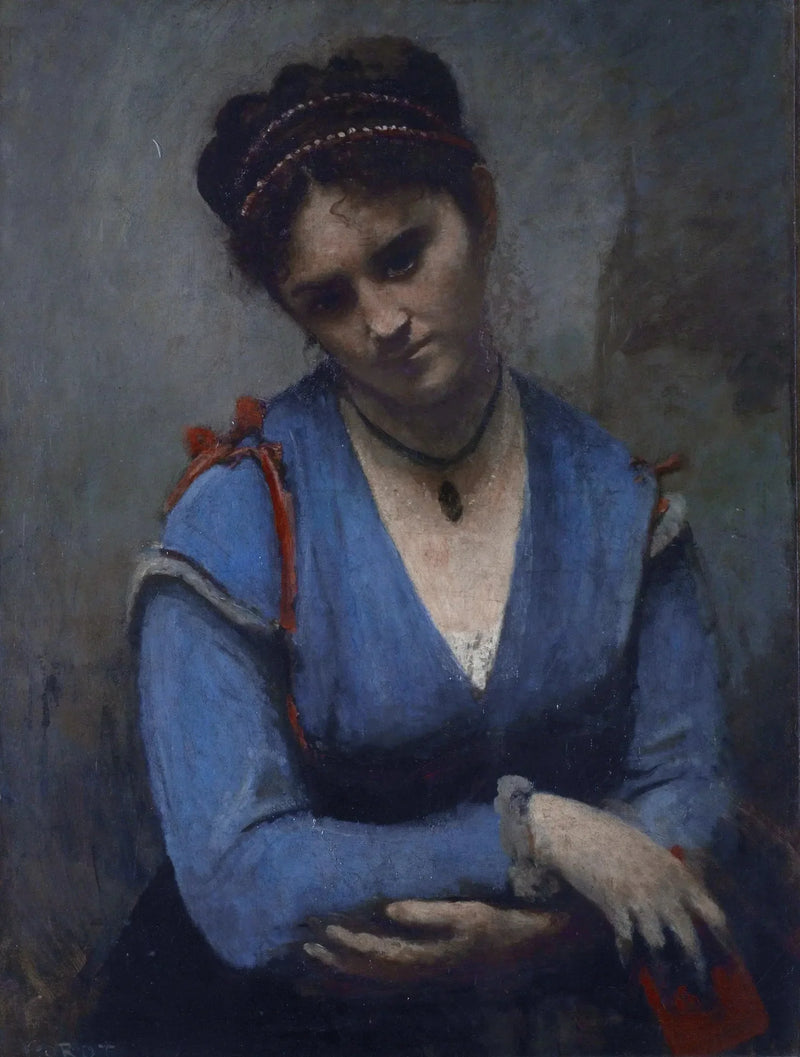 Portret Mariette Gambay - Jean-Baptiste Camille Corot