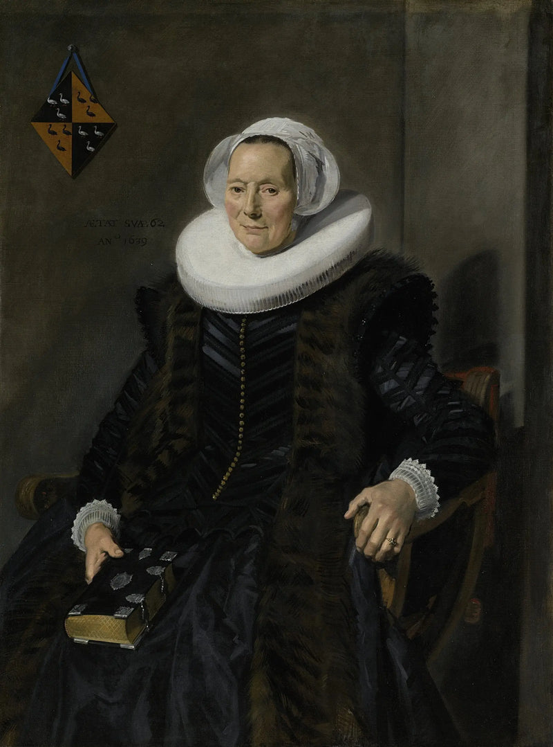 Portret Maritge Claesdr. Voogt (....-1644) - Frans Hals