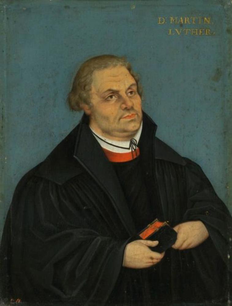 Portret Martina Lutra (1565 - 1566) - Lucas Cranach Starszy