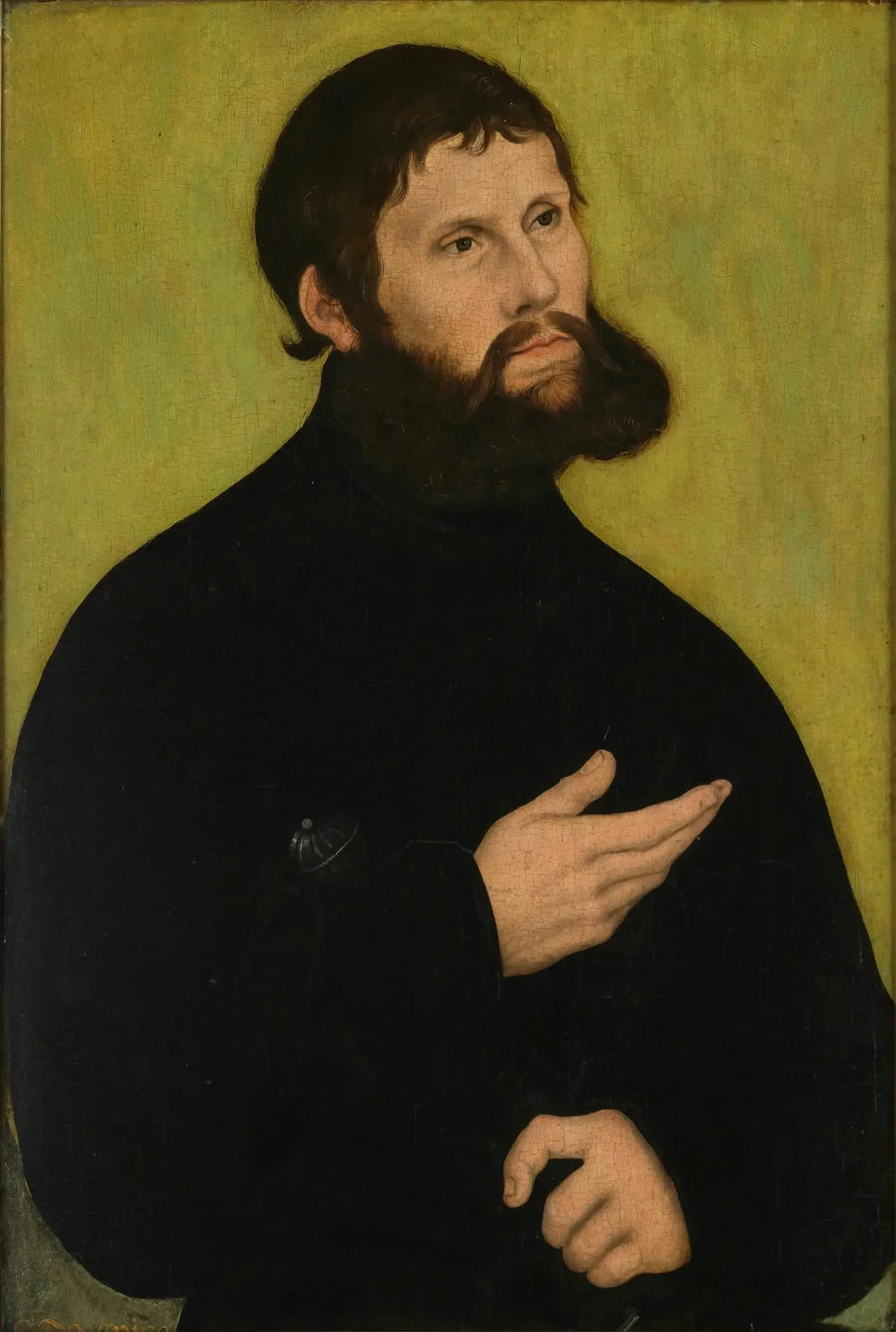 Portret Martina Lutra jako Junker Jörg - Lucas Cranach Starszy