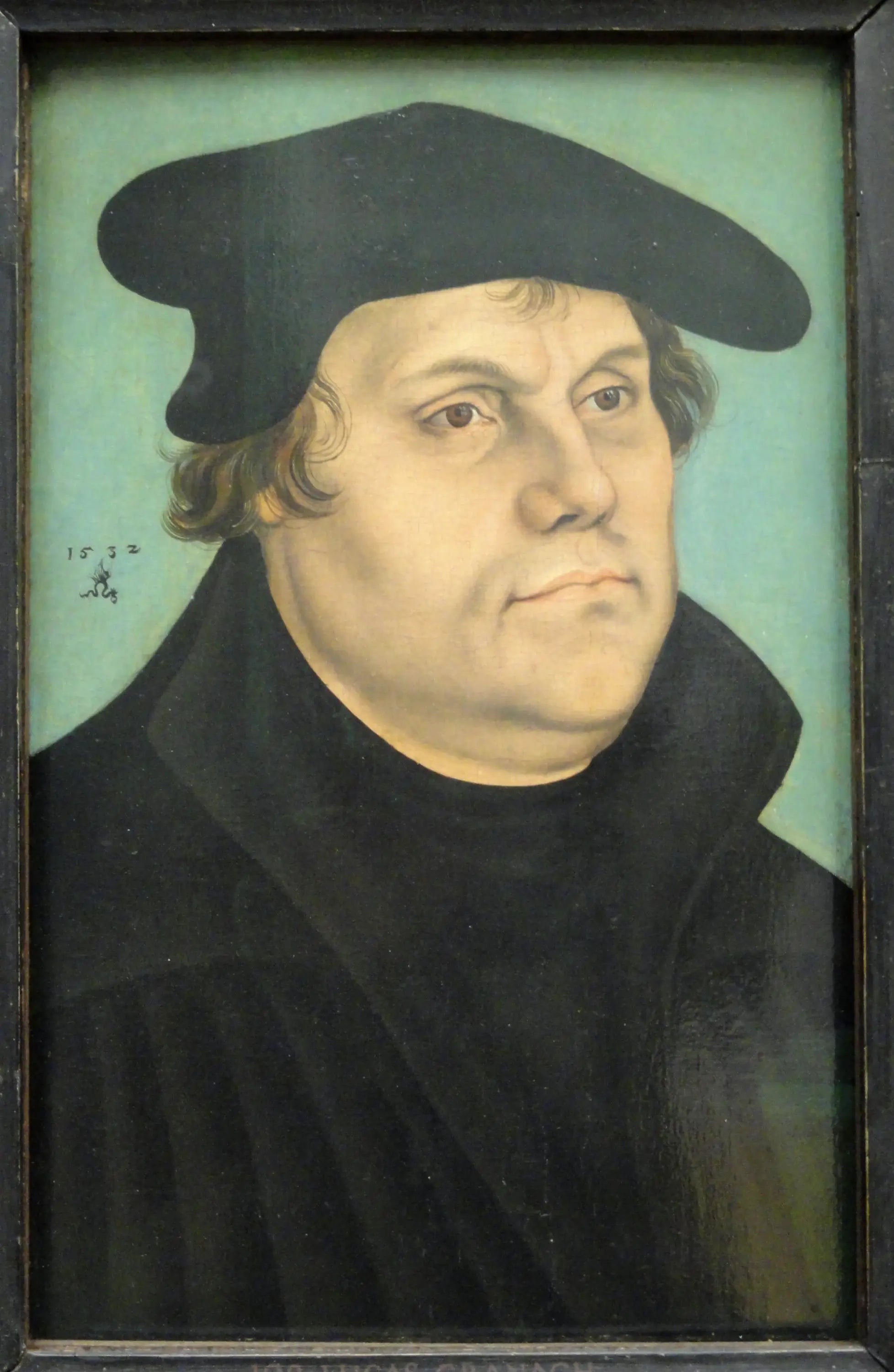 Portrait de Martin Luther - Lucas Cranach the Elder image 1 reproduction artisanale de tableau