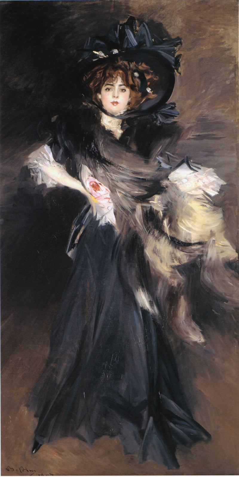 Portret Pani Lantelme - Giovanni Boldini