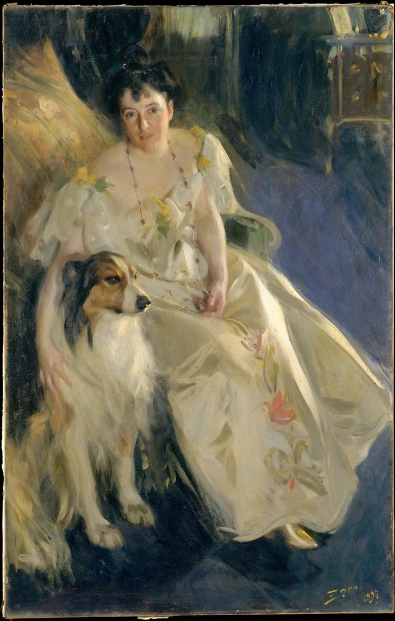 Portret pani Bacon - Anders Zorn