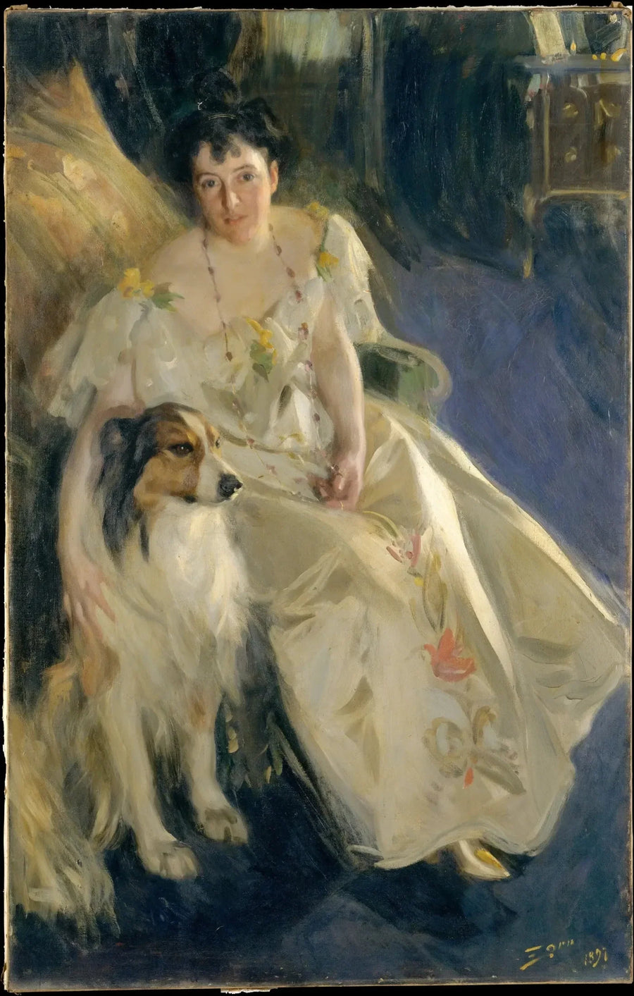 Portret pani Bacon - Anders Zorn