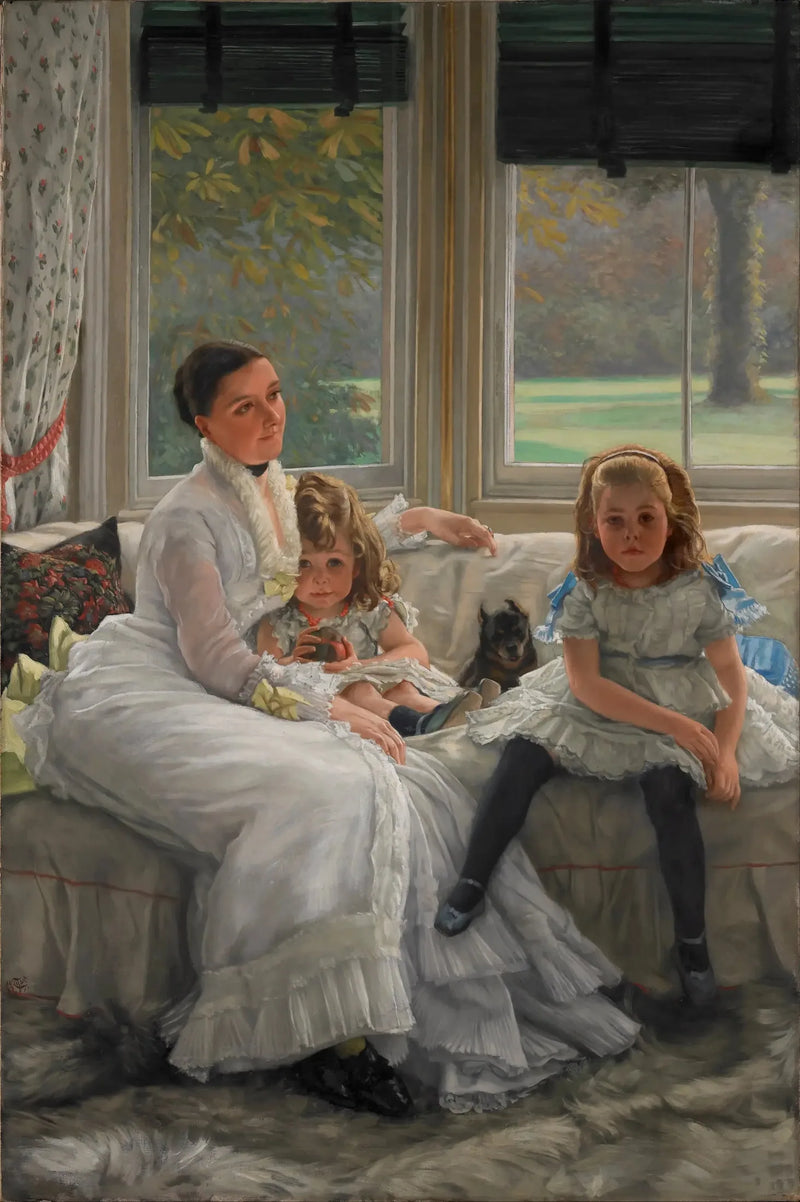 Portret pani Catherine Smith Gill i jej dwojga dzieci - James Tissot