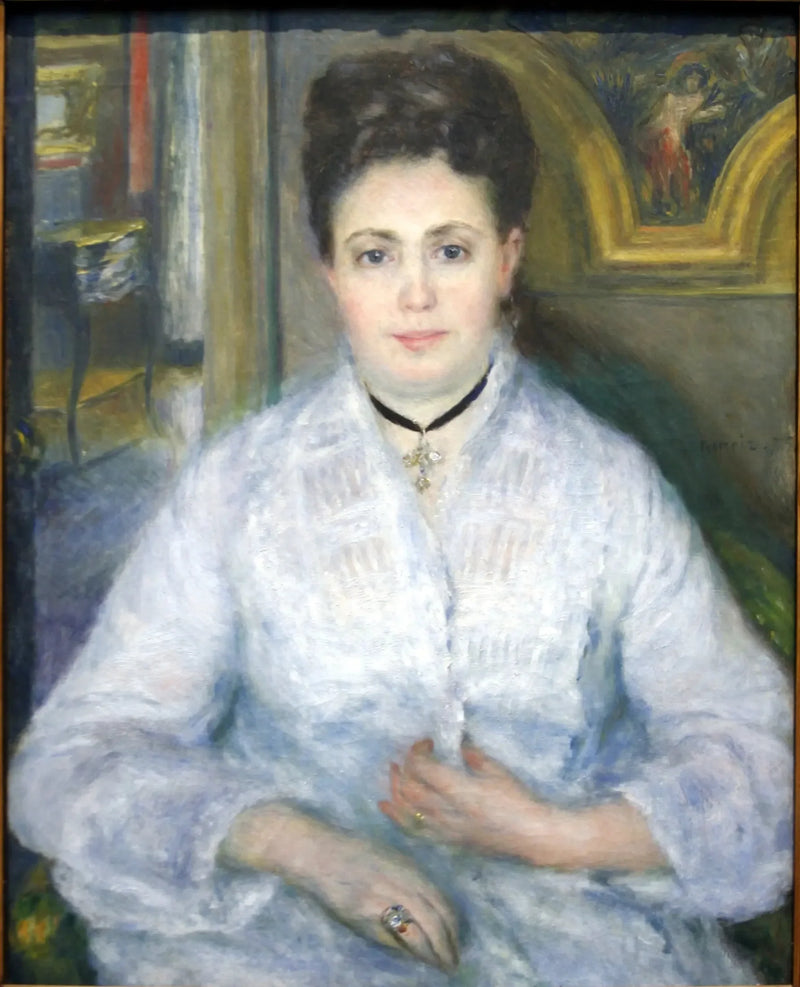 Portret pani Chocquet w bieli - Pierre-Auguste Renoir