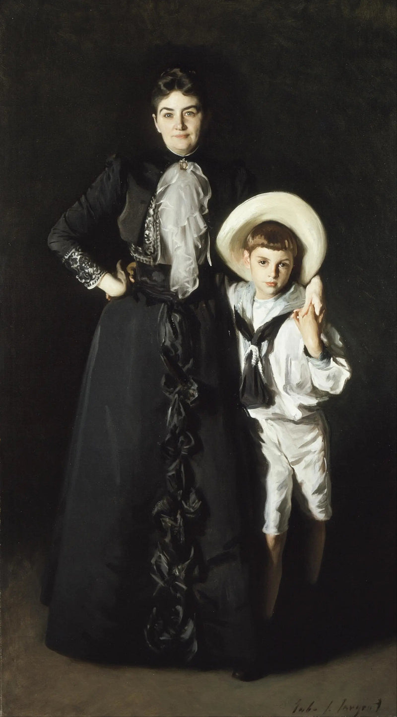 Portret pani Edward L. Davis i jej syna, Livingstona Davisa - John Singer Sargent