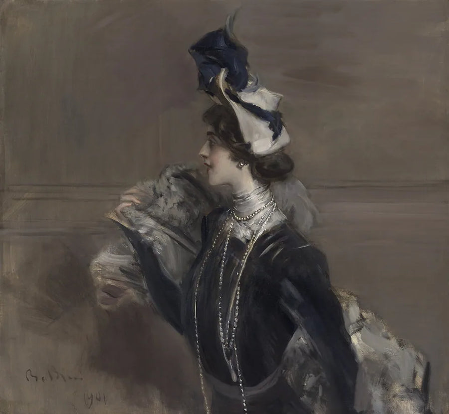 Portret pani Liny Cavalieri - Giovanni Boldini
