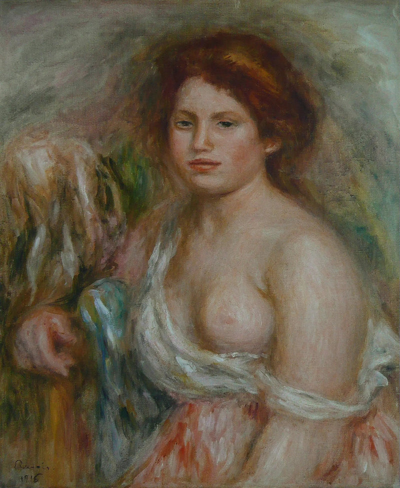 Portret modela w popiersiu - Pierre-Auguste Renoir