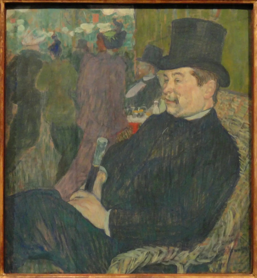 Portret pana Delaporte'a w Ogrodzie Paryskim - Henri de Toulouse-Lautrec