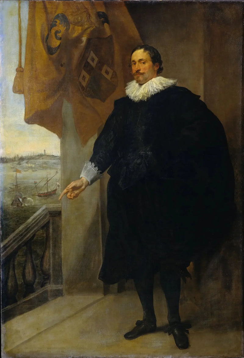 Portret Nicolo van der Borght. Kupiec z Antwerpii - Antoine van Dyck