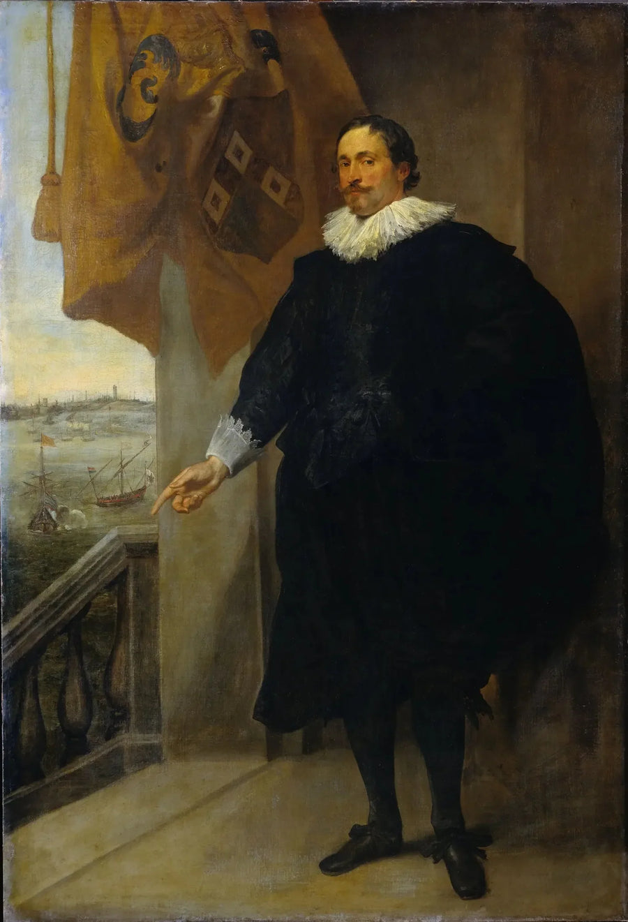 Portret Nicolo van der Borght. Kupiec z Antwerpii - Antoine van Dyck