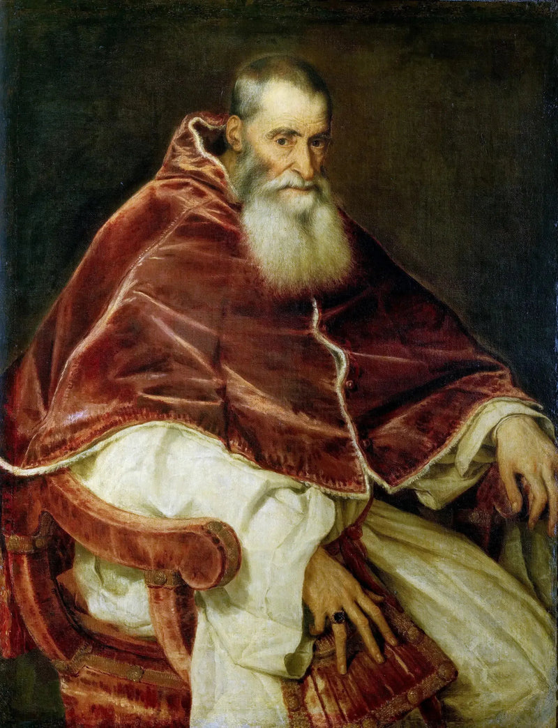 Portret Paula III - Titian