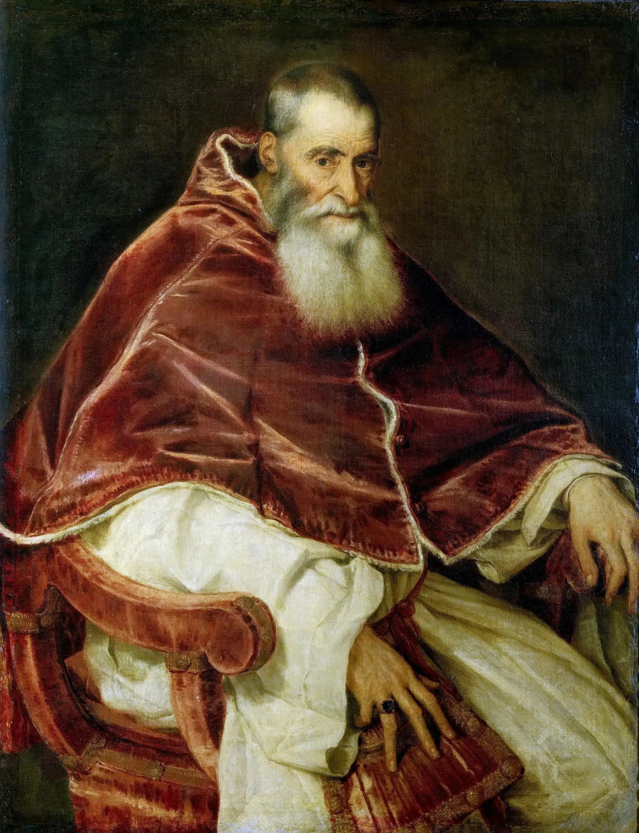 Portret Paula III - Titian