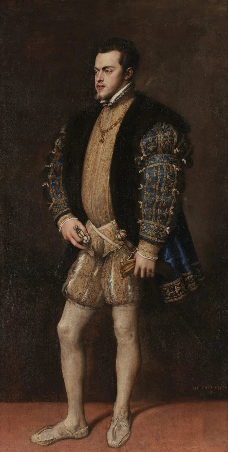 Portret Filipa II - Titian