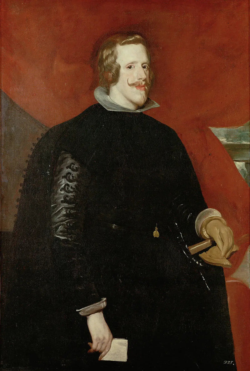 Portret Filipa IV Hiszpańskiego, z trzech czwartych - Diego Velázquez
