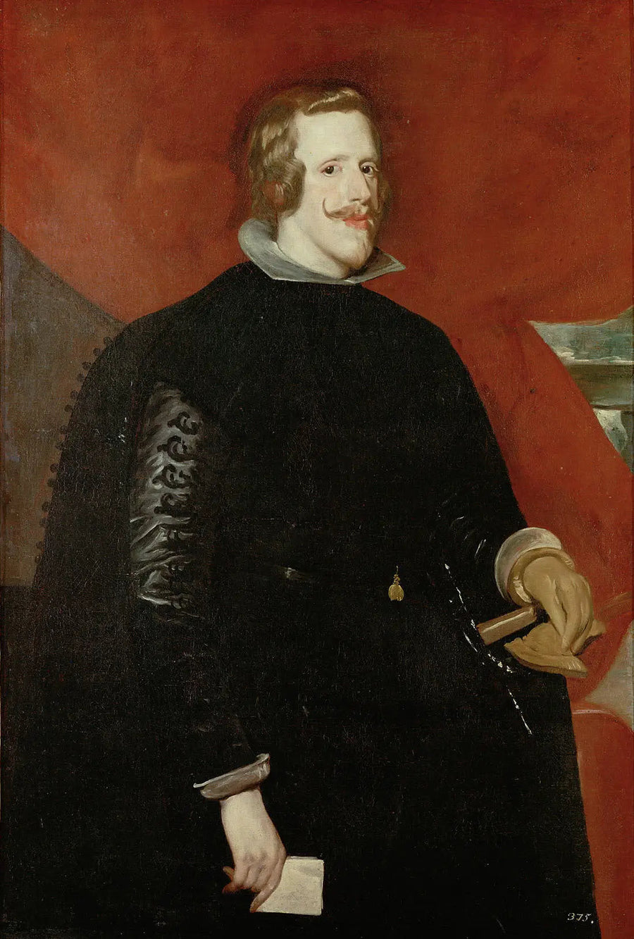 Portret Filipa IV Hiszpańskiego, z trzech czwartych - Diego Velázquez