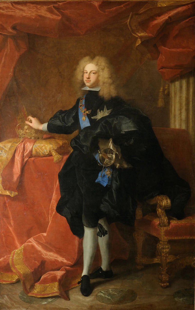 Portret Filipa V, króla Hiszpanii - Hyacinthe Rigaud