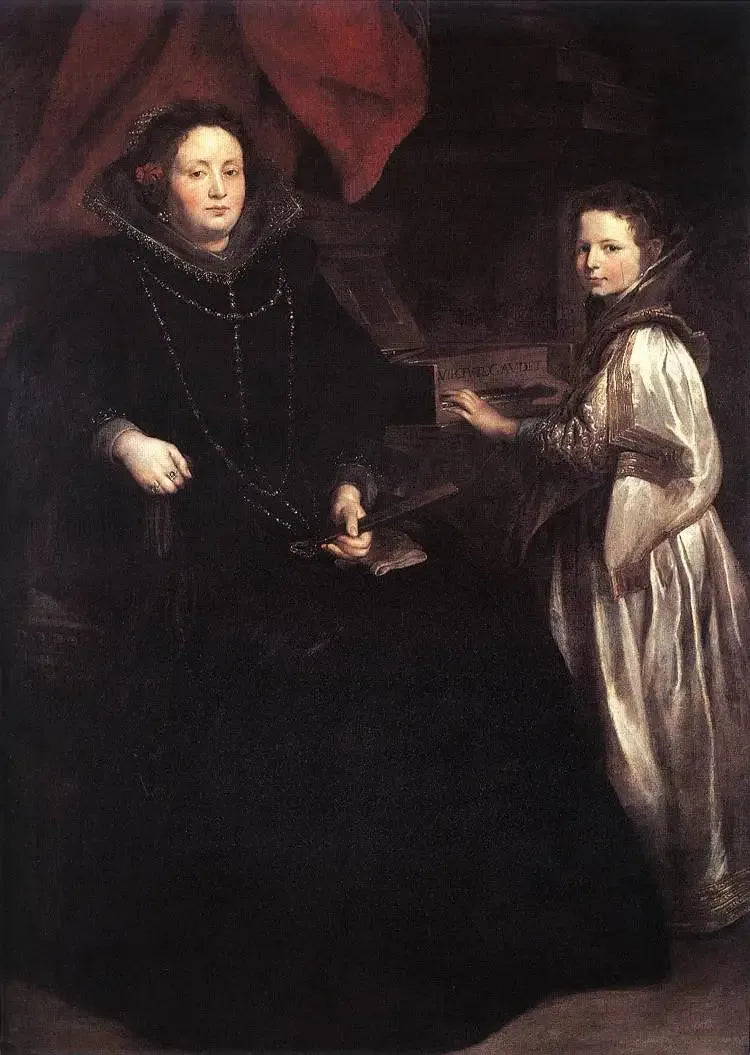 Portret Porzii Imperialnej i jej córki Marii Franceski - Antoine van Dyck