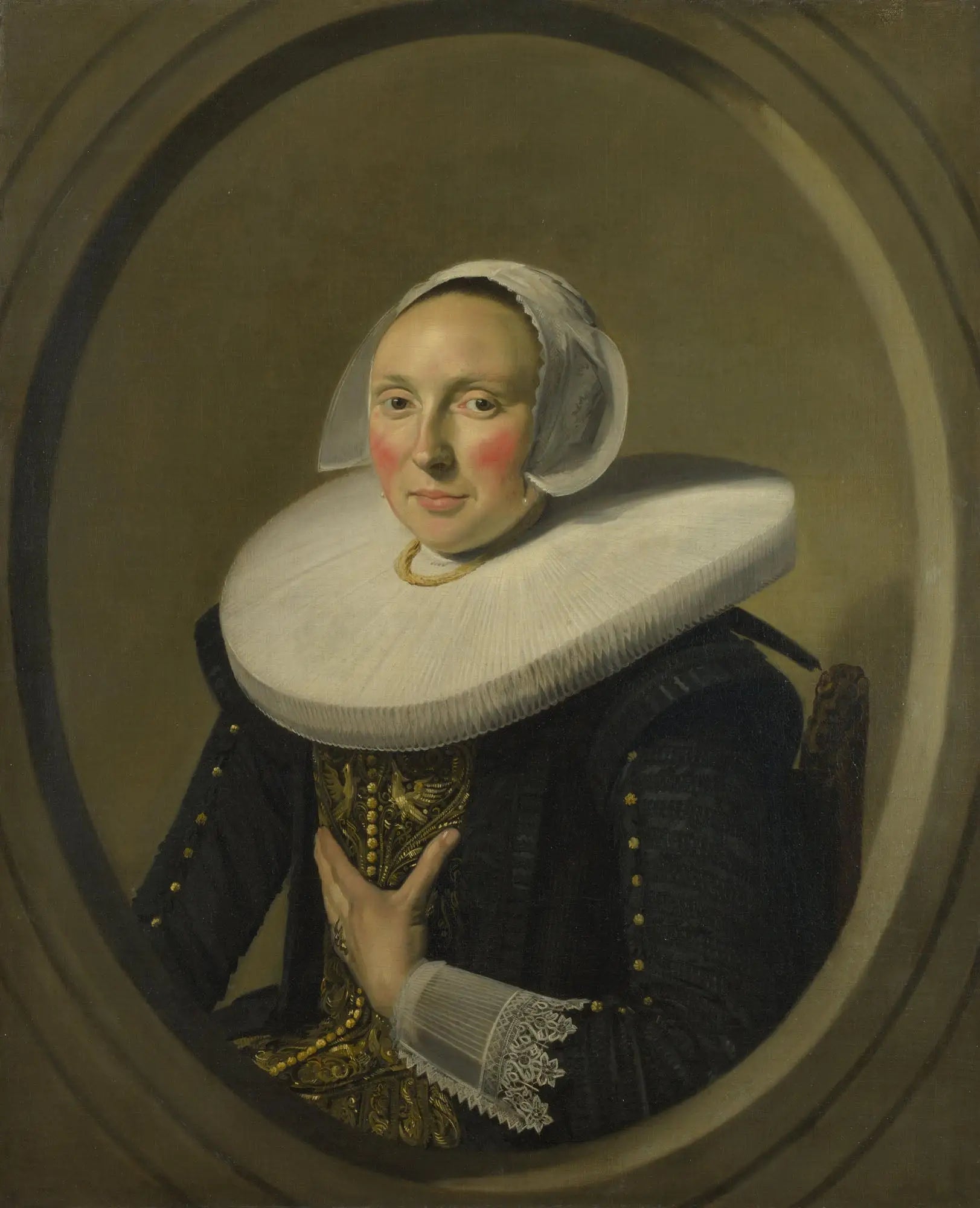 Portrait de (possible) Maria Larp (-1675) - Frans Hals - Alpha Reproduction