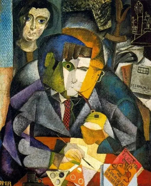 Portret Ramóna Gómez de la Serna - Diego Rivera