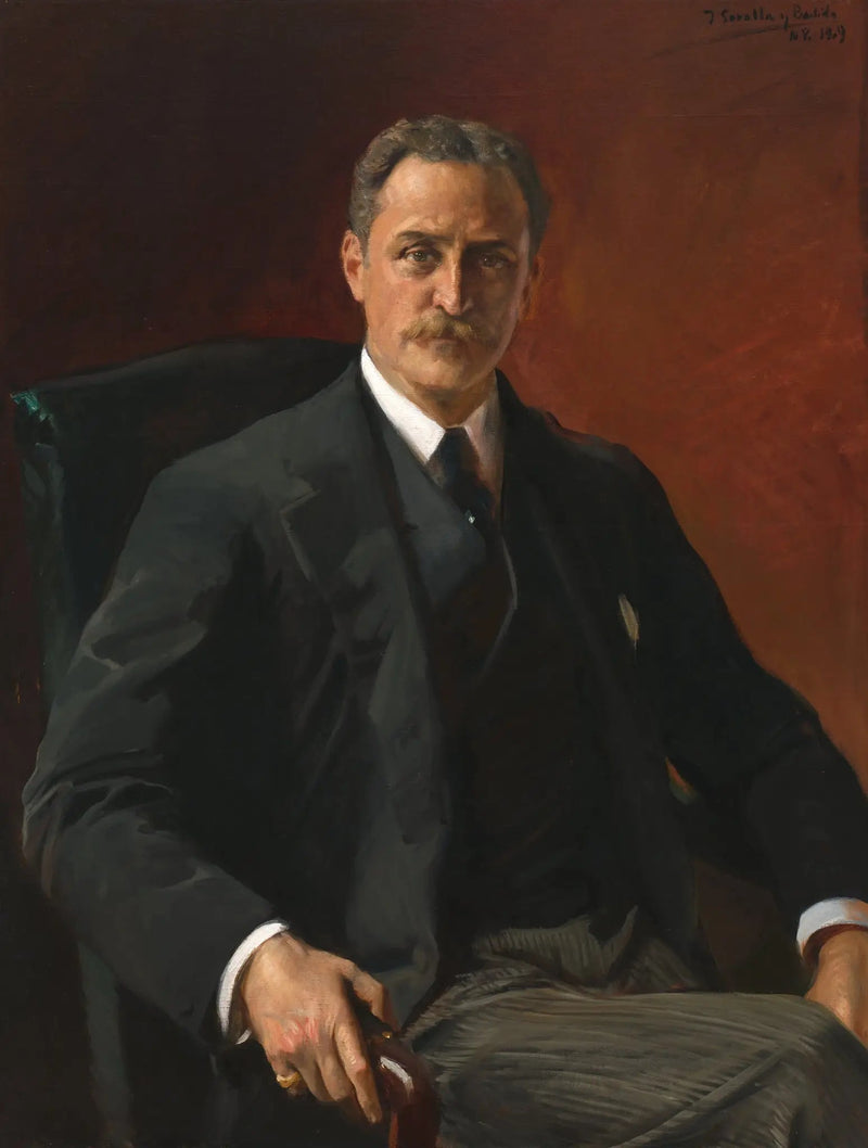 Portret Roberta Bacona, 39. sekretarza stanu za prezydentury Theodore'a Roosevelta - Joaquín Sorolla