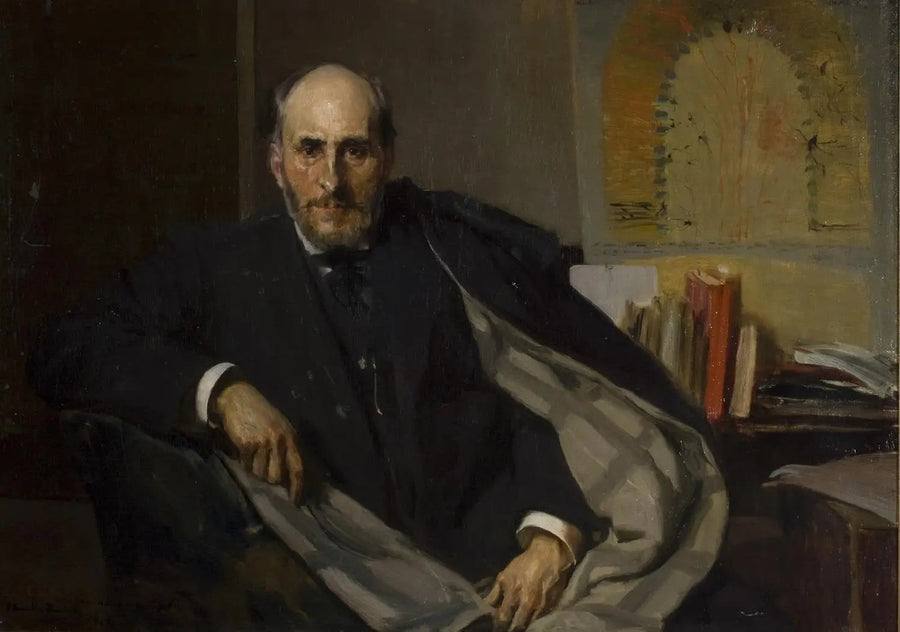portret Santiago Ramón y Cajal - Joaquín Sorolla