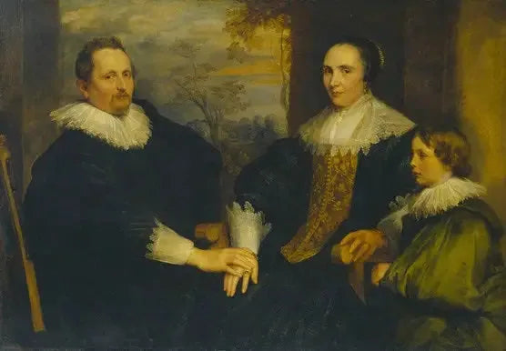 Portret Sebastiana Leerse, jego żony i syna - Antoine van Dyck