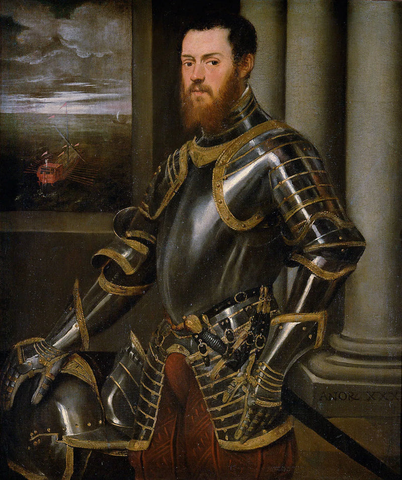 Portret Zygmunta Augusta z królewską galarą - Jacopo Tintoretto