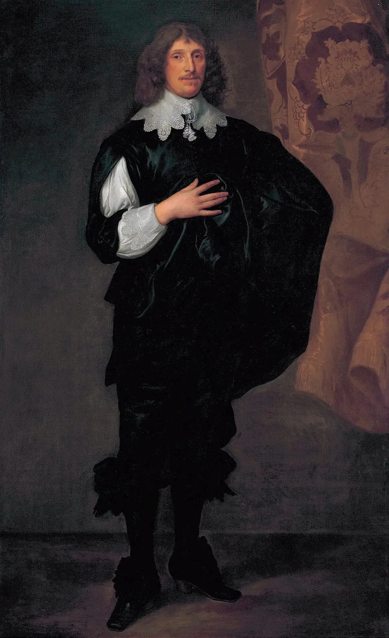 Portret sir Basil Dixwell, pierwszy baronet z Tirlingham (1585-1642) - Antoine van Dyck