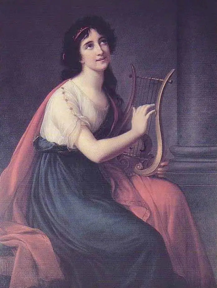 Portret Sophii Fries i Sappho - Élisabeth Vigée Le Brun