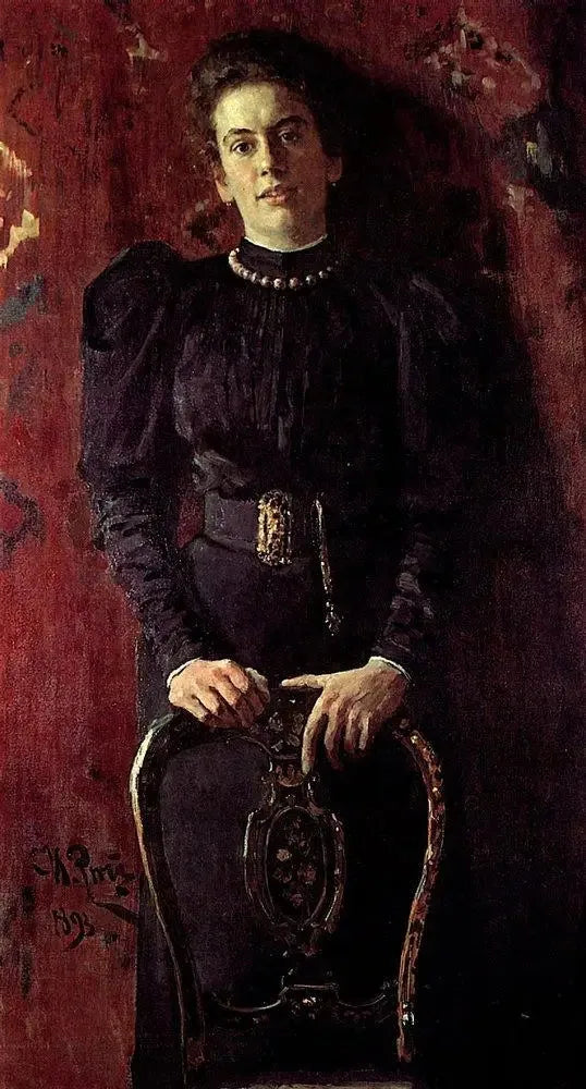 Portret Tatiany Lvovny Tolstoj, córki pisarza - Ilya Repin