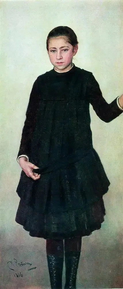 Portret V. I. Repina - Ilya Repin
