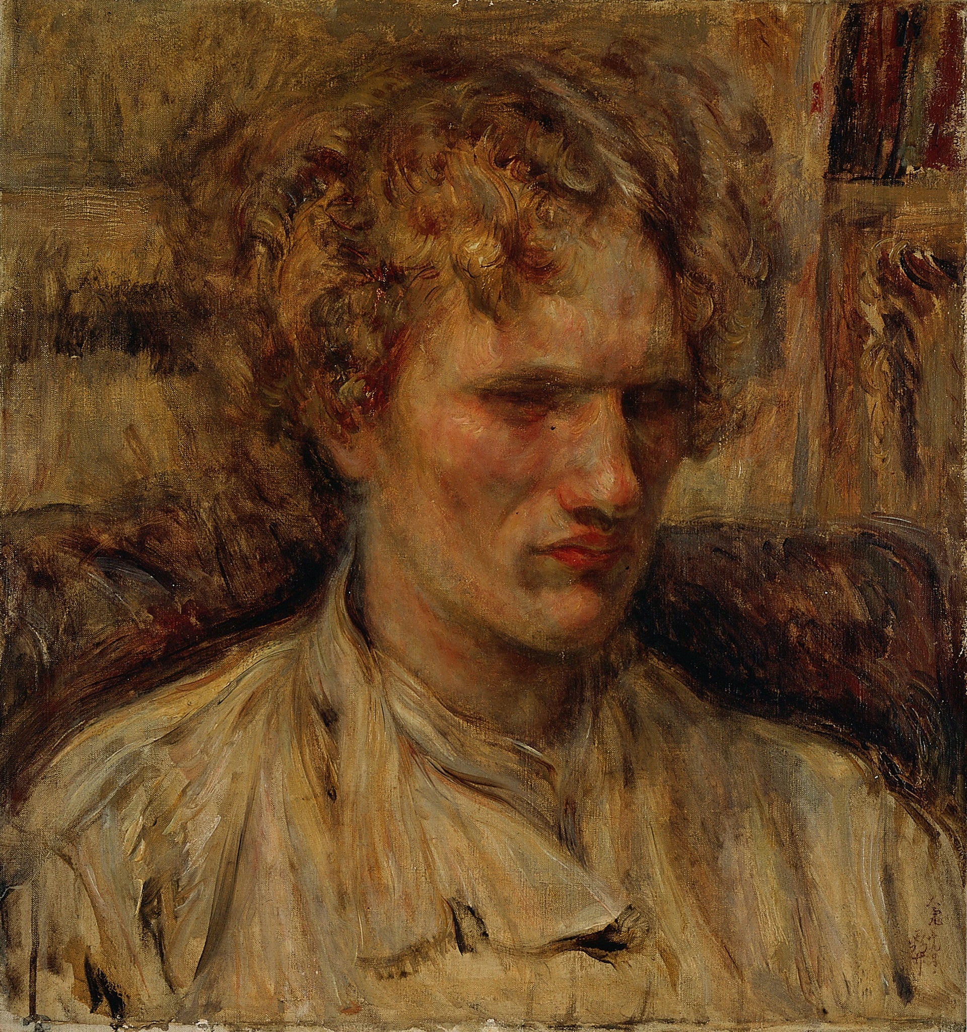 Portrait de Vassili Eroshenko, Tsune Nakamura, 1920