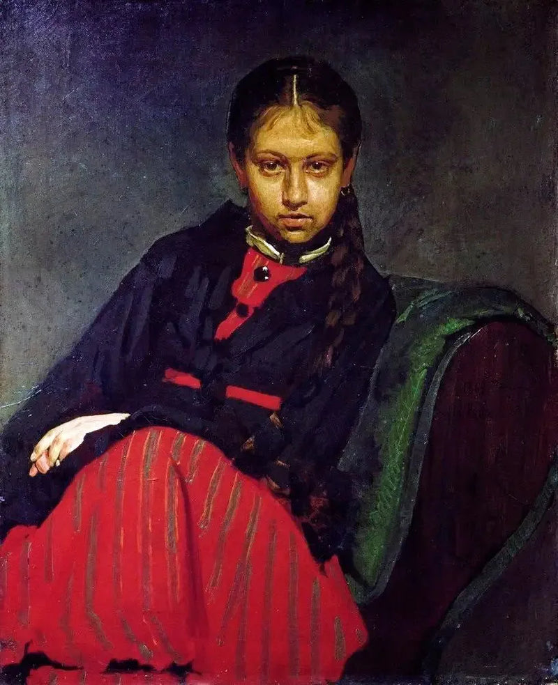Portret Vary Chevtovej - Ilya Repin