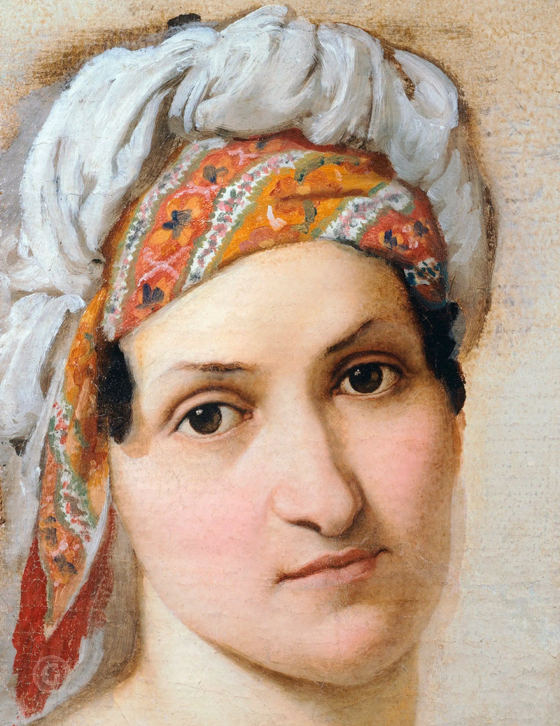 Portret Vincenzi Scaccia, dziewczyna artysty - Francesco Hayez