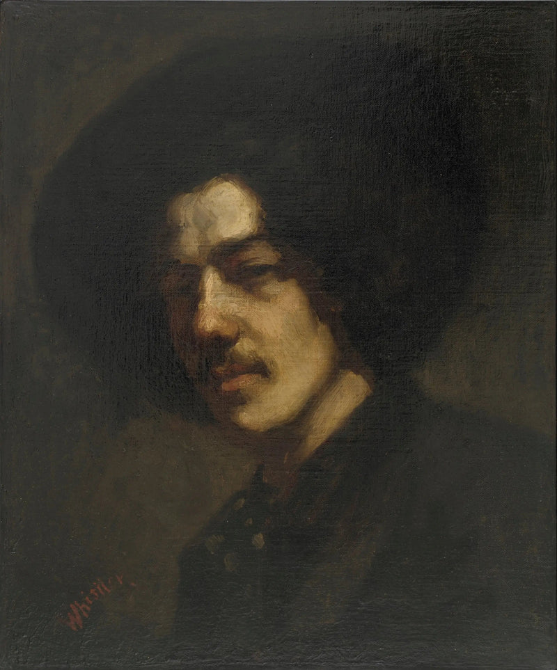Portret Whistlera w kapeluszu - James Abbott McNeill Whistler