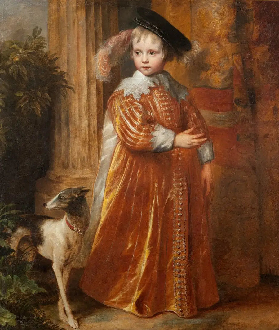Portret Willema II z Oranżii-Nassau (1626-1650) dziecko - Antoine van Dyck