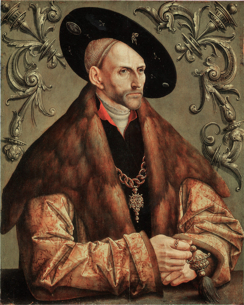 Portret Edzarda I, hrabiego Oost-Frieslandu - Jacob Cornelisz van Oostsanen