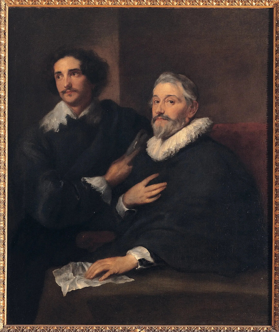 Portret grawerów Pieter de Jode l'Ancien i Pieter de Jode le Jeune - Antoine van Dyck