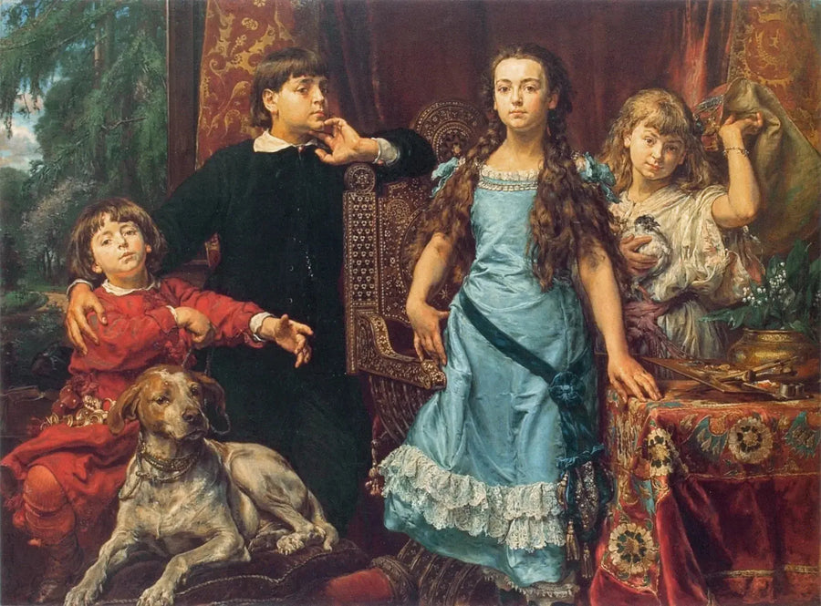 Portret czterech dzieci artysty - Jan Matejko
