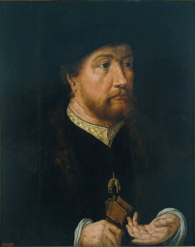 Portret Henryka III, hrabiego Nassau - Jan Gossaert