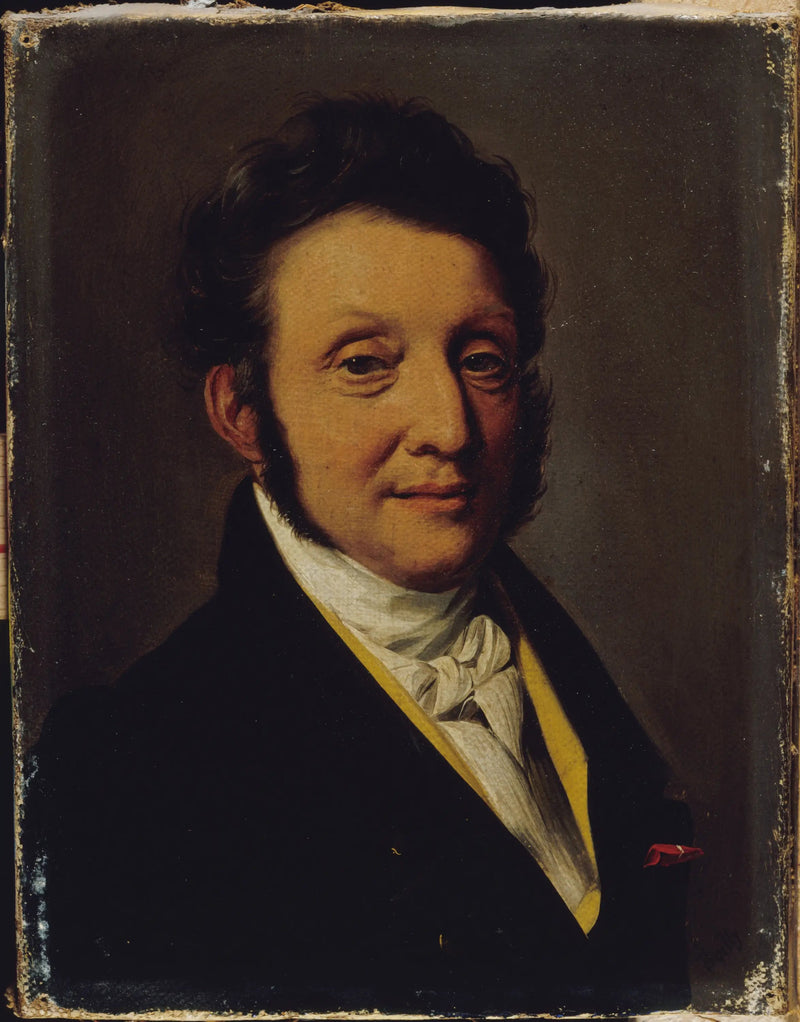 Portret nazwany pułkownika Gustave'a Pourlina - Louis-Léopold Boilly