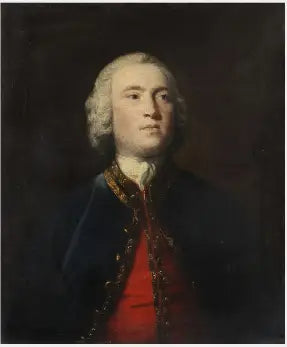Portret kapitana George'a Edgcumbe'a, przyszłego pierwszego hrabiego Mount-Edgcumbe (1720-1795) - Joshua Reynolds