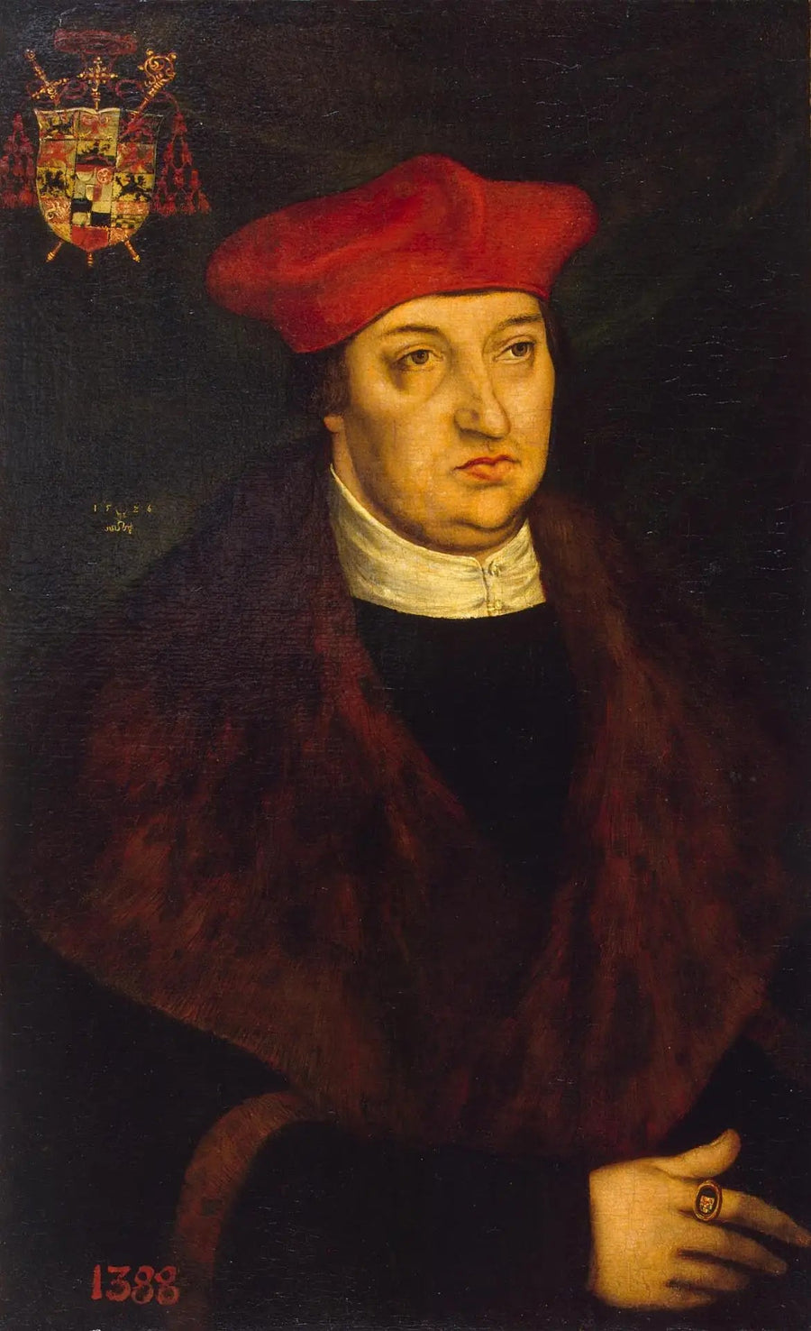 Portret kardynała Albrechta Hohenzollerna - Lucas Cranach Starszy
